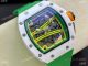 Super Clone Richard Mille Rm 59-01 Yohan Blake Tourbillon Watch White Ceramic&Green Rubber Strap (2)_th.jpg